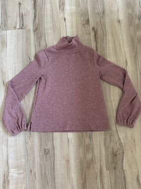 Women’s Dusty Rose Ribbed Turtleneck Sweater Madewell